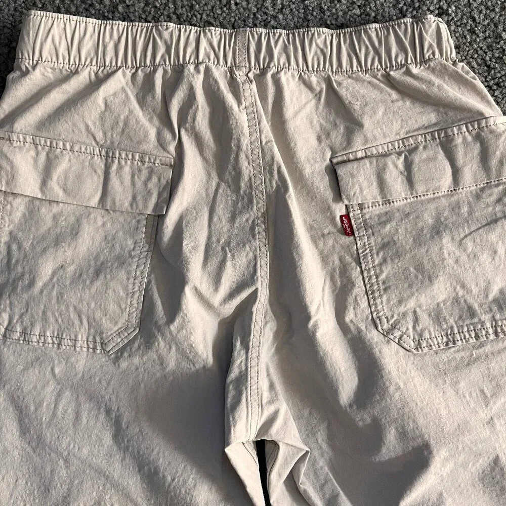 Levi's Men's S/P/CH Loose Fit Beige Cargo Technical Utility Pants Surplus Style